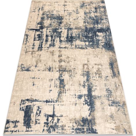Tappeto in lana NAIN Rosone vintage 7005/50955 beige / blu scuro beige 80x150 cm