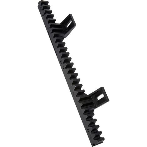 Crémaillère pour portail coulissant - 33 cm - Corps en Nylon avec insert en acier - Visserie Fournie