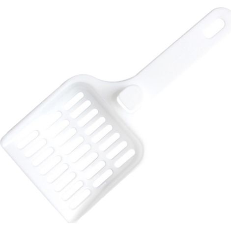 Raclette Pour Litière Pour Chats - En ABS - Large Surface À Fentes - 2 Pièces - Blanc (1/5)