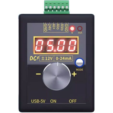 Générateur courant portable FNIRSI SG-002 CC 0-10V 0-22mA, pour test et calibration instruments (1/5)
