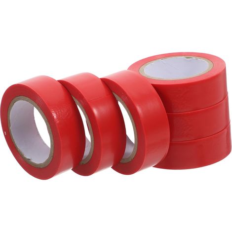 rouleaux de ruban isolant électrique rouge flexible pour l'isolation (1/5)