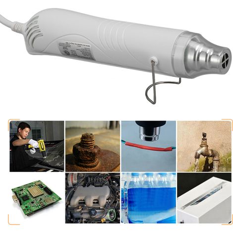 Kompakte Profi-Heißluftpistole – Zwei Temperaturstufen (200 °C/350 °C) – ABS/Metall – 1,7 m Kabel (1/5)
