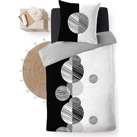 Parure de couette enfant 140 x 200 cm 100% coton 57 fils Stormi (1/4)