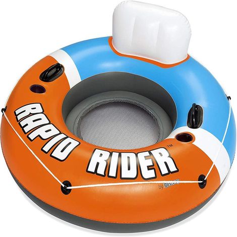 BESTWAY flotador rapid 135 cm 43116 , Flotador 135cm. Rapid. 43116. -Marca: Bestway. -Modelo: 43116. -Capacidad de carga máxima: 90 kg (1 adulto). -Tamaño (inflado): 122 x 122 x 48