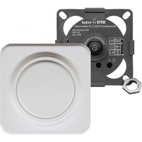 interBär 8149-008.01 Möbeleinbau-Dimmer  Weiß