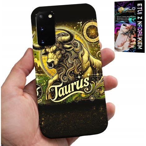 Custodia per Samsung Galaxy S20 - segno zodiacale TORO, custodia a tema astronomico (1/5)