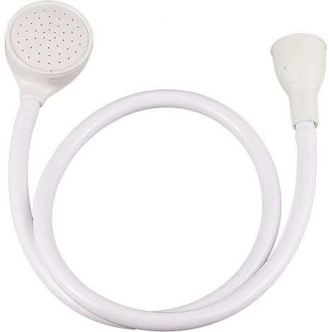 Hose Pulvérisateur Pour Évier - Raccord Universel Pour Robinet Ronde 1/2" à 14/16" - PVC ABS Blanc - Idéal Pour Baigner Bébé Animaux Laver Cheveux Légumes - 1 Pièce (1/5)
