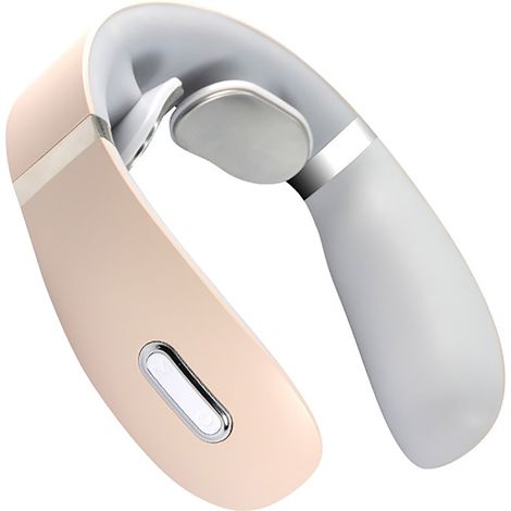 Elektrisches Nackenmassagegerät mit Pulspunkten, tragbare Wärmekompresse für Nacken und Schultern, pink - AquaForge (1/5)
