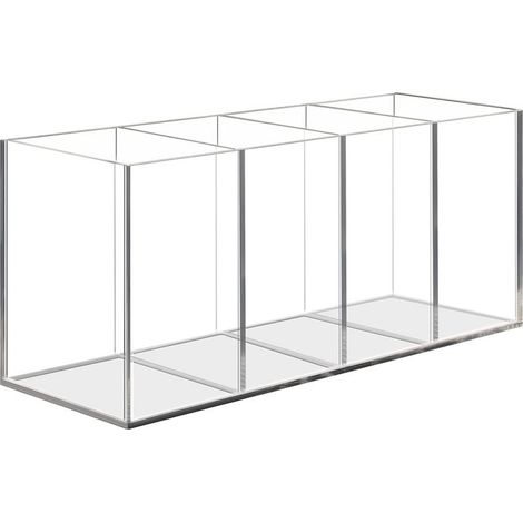1 pc Pot to crayon in acrylic transparent ,4 Compartment door-pen acrylic,Storage pinceaux makeup,Organizer of office (1/5)