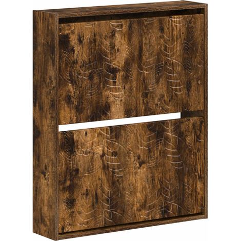 Wall-Mounted Shoe Cabinet DELFT 71 x 17 x 86 cm Engineered Wood vidaXL (1/5)