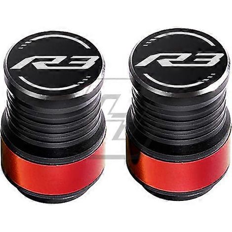 Convient pour Yamaha R3 2015-2023. Bouchon de réservoir d'huile en alliage d'aluminium modifié CNC avec picot et bille de stationnement (la valve est rouge). (1/5)