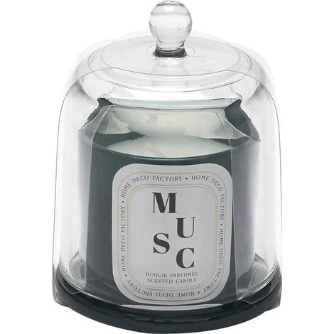 Bougie parfumée Musc blanc avec Cloche - Bijou surprise - D 6,8 x H 11 cm - Livraison gratuite (1/2)