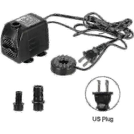 Pompe de fontaine submersible avec 12 lumières LED, fonctionnement ultra-silencieux, câble d'alimentation inclus, 16 W (1/5)