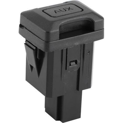 Jeffergarden Adaptateur de prise audio, abs avec adaptateur audio de prise d'entrée auxiliaire à performances stables, pour voiture domestique-DOU