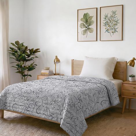Couette d’été imprimé, Ornato, 1 Place 170x270cm (1/5)
