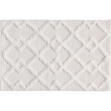 Tapis de Bain Tufté "Otis" 50x80cm Naturel (1/5)