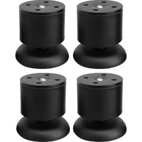 Linghhang – Set mit 4 verstellbaren Möbelfüßen 6 cm – Edelstahl mit Gummipads – Einfache Montage mit mitgelieferten Schrauben (1/5)