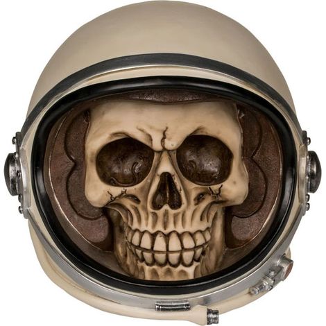 Tirelire en résine Crâne Astronaute (1/2)