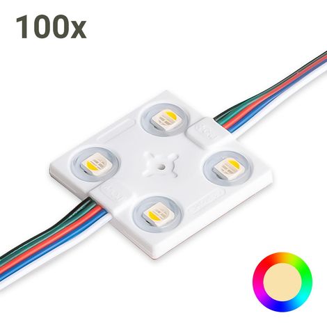 LED Modul RGB+3000K 1,44W 160° 12V IP65 (100 Stück VPE) (1/5)