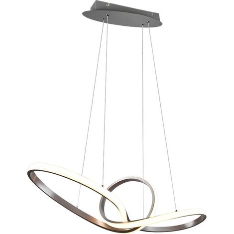 Sansa Suspensión Led 28w Regulable Níquel L80 cm Trio Iluminación (1/5)