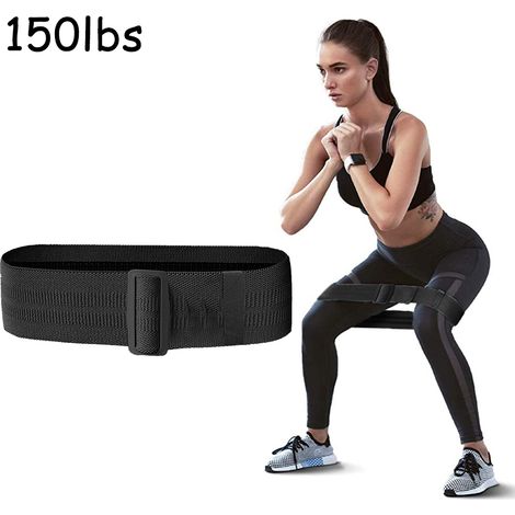 Bandes De Resistance - Pour Cuisses Et Fesses - Ajustables Avec Boucle - Tissu Anti-Dérapant En Coton Et Latex - Lot De 5 (1/5)