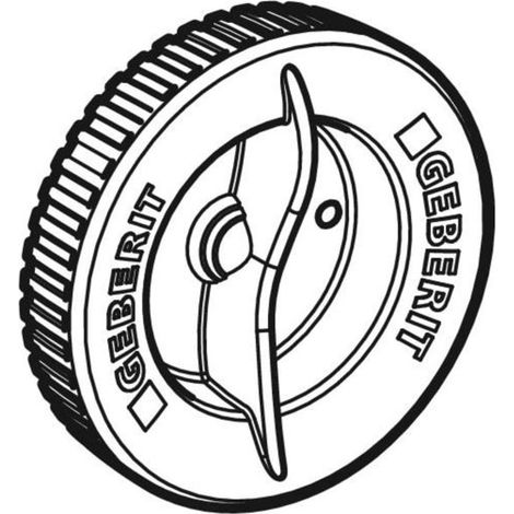Geberit Deckel für Geberit Silent-PP Reinigungsstück: d=75mm, 241.782.00.1 (1/3)