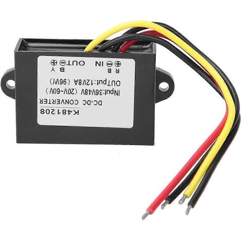 Convertisseur de tension réducteur DCDC 36V/48V vers 12V 8A, module d'alimentation, transformateur abaisseur (GYVRM-K481208)