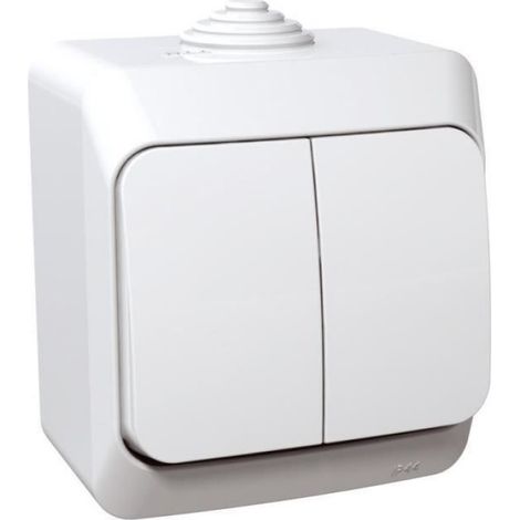 Interrupteur - - Cedar Plus - Blanc - IP44 - 16 AX