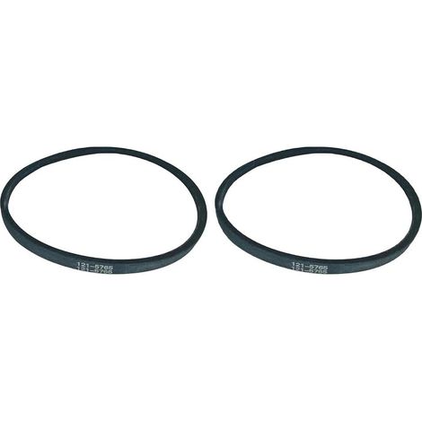 Lot de 2 courroies d'entraînement 121-5765 pour tondeuse Toro Timemaster 30 - Pièce de rechange - Cordon en aramide SBR - 76,2 cm (1/5)