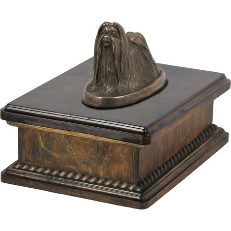 Shih Tzu, Shi tsu, Shi-Tzu, Szi-cu, Szitzu - urna per ceneri di cane, urna classica con statuetta, urna elegante con cane di Art-Dog (1/5)
