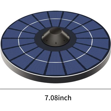 Aérateur de bassin solaire Pompe à oxygène avec tuyau et pierre à bulles Aérateur flottant pour bassin à poissons pour fontaine Bdbath Petit bassin Culation d'eau