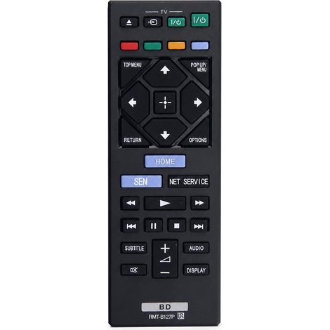 Telecomando di Ricambio Compatibile con Lettore Blu-ray/DVD Sony RMT-B127P, Controllo TV senza Configurazione (1/5)