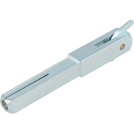Verzinkter Patentwechselstift abgesetzt 10/8mm Wechselstift Ausstellhaken Stahl 75-95mm (1/2)