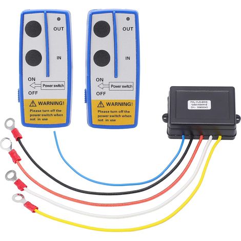75 Fuß langes kabelloses Seilwinden-Fernbedienungsset mit Batteriebetrieb, integrierter Antenne und LED-Anzeige, universell für Auto, ATV und LKW (1/5)