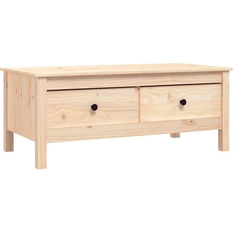 Maison Exclusive - Couchtisch 100x50x40 cm Massivholz Kiefer