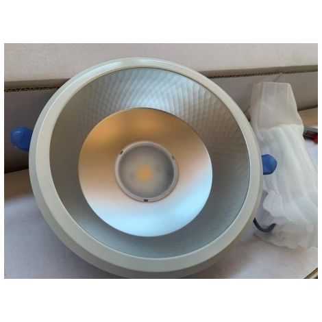 Plafonnier encastré LED 20W Ø 233mm 4000K 2100lm 230V réflecteur alu mat IK07 IP44 CIRCUS V2 DIETAL 200217