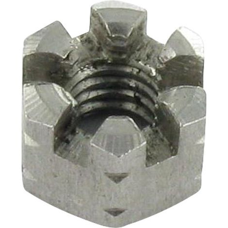 Ecrou hexagonale à CRENEAUX Inox A4 M12