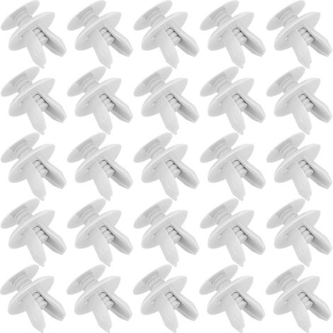 25 Pcs clips voiture,clips plastique voiture,clips de fixation voiture,outillage carrosserie,Rivet Clips Plastique,Rivet Plastique Fixation de Protection,pour Auto Voitures Panneaux de Portes (1/5)