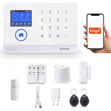 ALARMA LCD INALÁMBRICA DE 2,4" GSM WiFi TUYA SMART EN POLACO