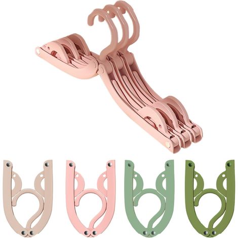 Lot de 12 cintres de voyage antidérapants en plastique pour adultes - Pliables, peu encombrants et idéaux pour la maison, l'hôtel, les voyages et le camping