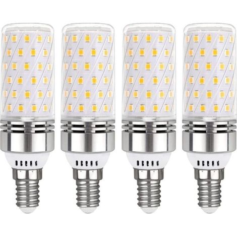 Ampoule E14 Mais LED 16W Blanc Froid 6000K, 1450LM, Équivalent Halogène E14 100W, 360° Lumiere, AC 220V, Ampoule E14 LED Mais pour Éclairage Intérieur, non-dimmable, lot de 4-LIAIKI