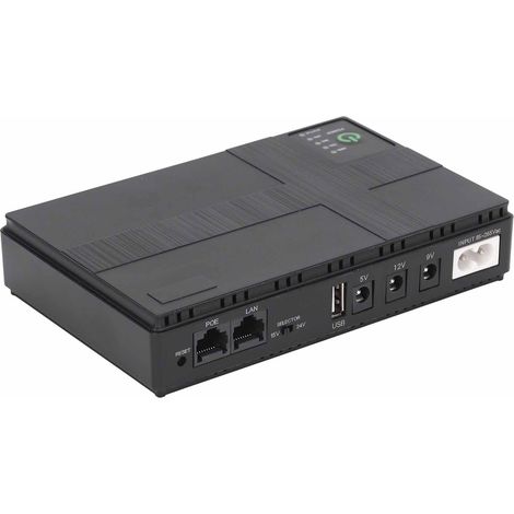 USV-Batterie-Backup 10400 mAh 5 V 9 V 12 V 2 A PoE 15 V 24 V 1 A Ausgang Unterbrechungsfreie Stromversorgung 85–265 V EU-Stecker (1/5)