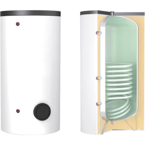 Ballon préparateur d'eau chaude sanitaire standard 500 L 1 échangeur - THERMADOR - PECS0500HE