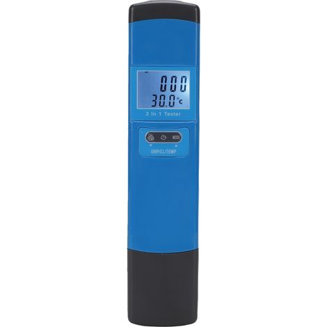 ORP Cl Digitales Temperaturmessgerät-Set für Schwimmbäder, schnelle und genaue Messung, hintergrundbeleuchtetes Display, multifunktionales Temperaturmessgerät für Spas, Aquarien, Whirlpools (1/5)