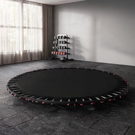 Tapis de saut de rechange pour trampoline rond 3,7 m noir en PP (1/5)
