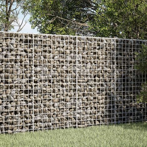 vidaXL Gabione con Filo da 5 mm e Rete da 5x5 cm 50x10x100 cm (1/5)