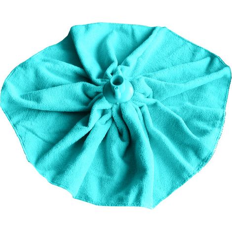 Spazzola per pavimenti in microfibra blu