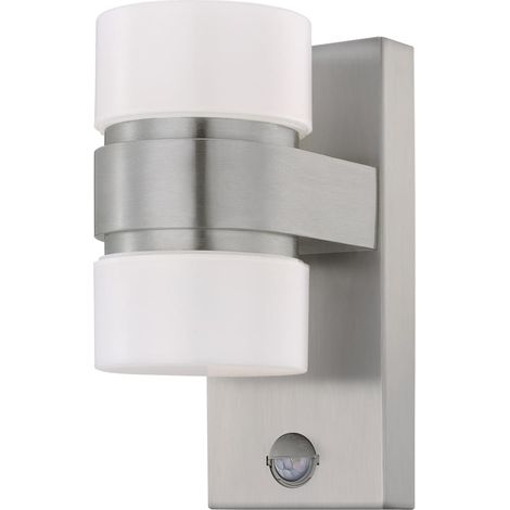 Applique Esterno Moderna Atollari Alluminio Argento Policarbonato Bianco Led (1/4)
