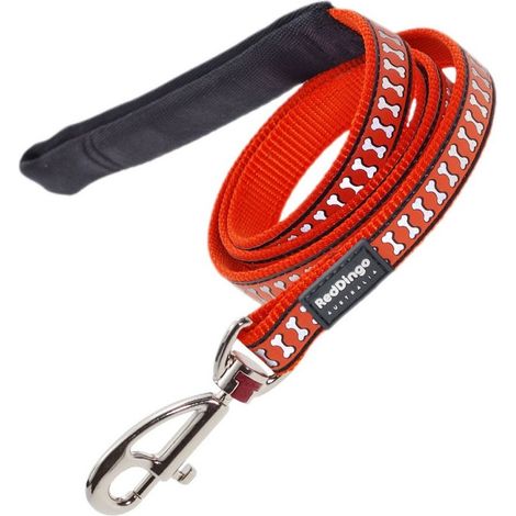 Laisse pour Chien Red Dingo Réfléchissant Orange (1,5 x 120 cm)