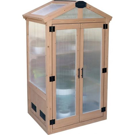 Westmann Gaia  Armoire-serre  Serre de balcon en bois  1x1 m (1/5)
